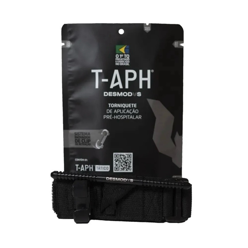 Torniquete CAT Tático Desmodus APH - Controle de Hemorragia, Aplicação Rápida - Padrão Militar e Resgate