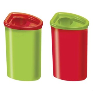 APONTADOR JUMBO TRIANGULAR COM DEPOSITO KIT 02 UND FABER CASTELL em Oferta na Shopee