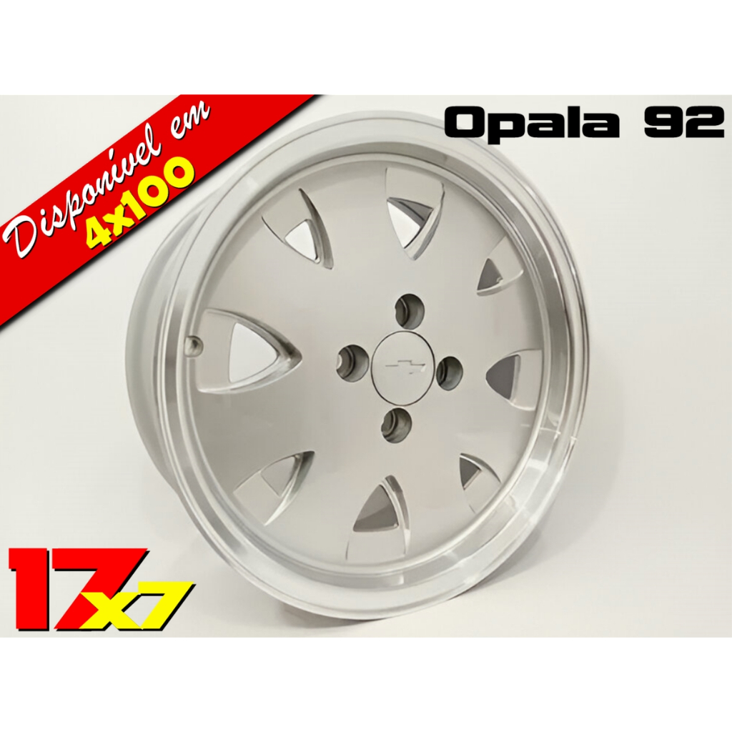 Kit 4 Rodas Aro 17 Opala 92 4x100 Tala 7 Kadett Vectra Gsi Ramlow