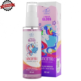 Gloss Capilar Unicórnio 60ml BELKIT | Finalizador e Reparador de pontas, nutrição capilar em Oferta na Shopee