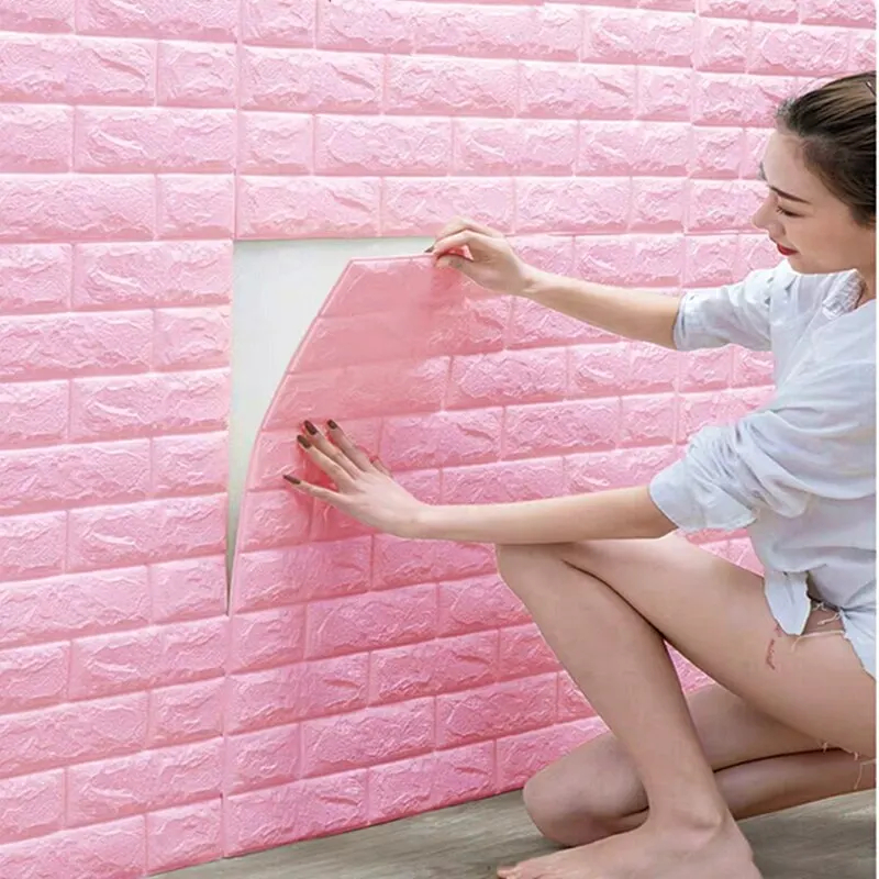 Kit Placas 3D Tijolinho Adesiva Revestimento Autocolante Impermeável para Parede Cozinha Sala em Oferta na Shopee