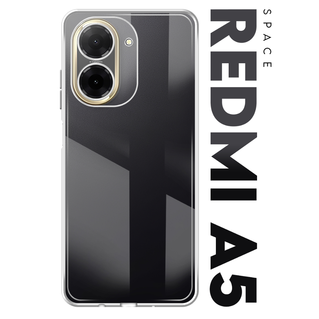 Case Capinha Case Anti Impacto Space Acrílico Transparente Protetora para Xiaomi Redmi A5 tela 6.78 pol