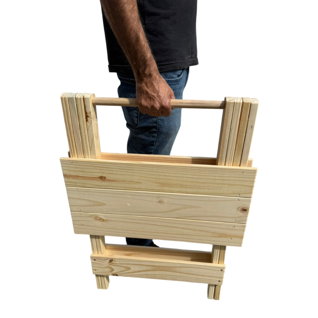 Mesa Ripada Dobrável 60x60x76 cm – Alta Performance e Design Funcional para Seu Ambiente em Oferta na Shopee