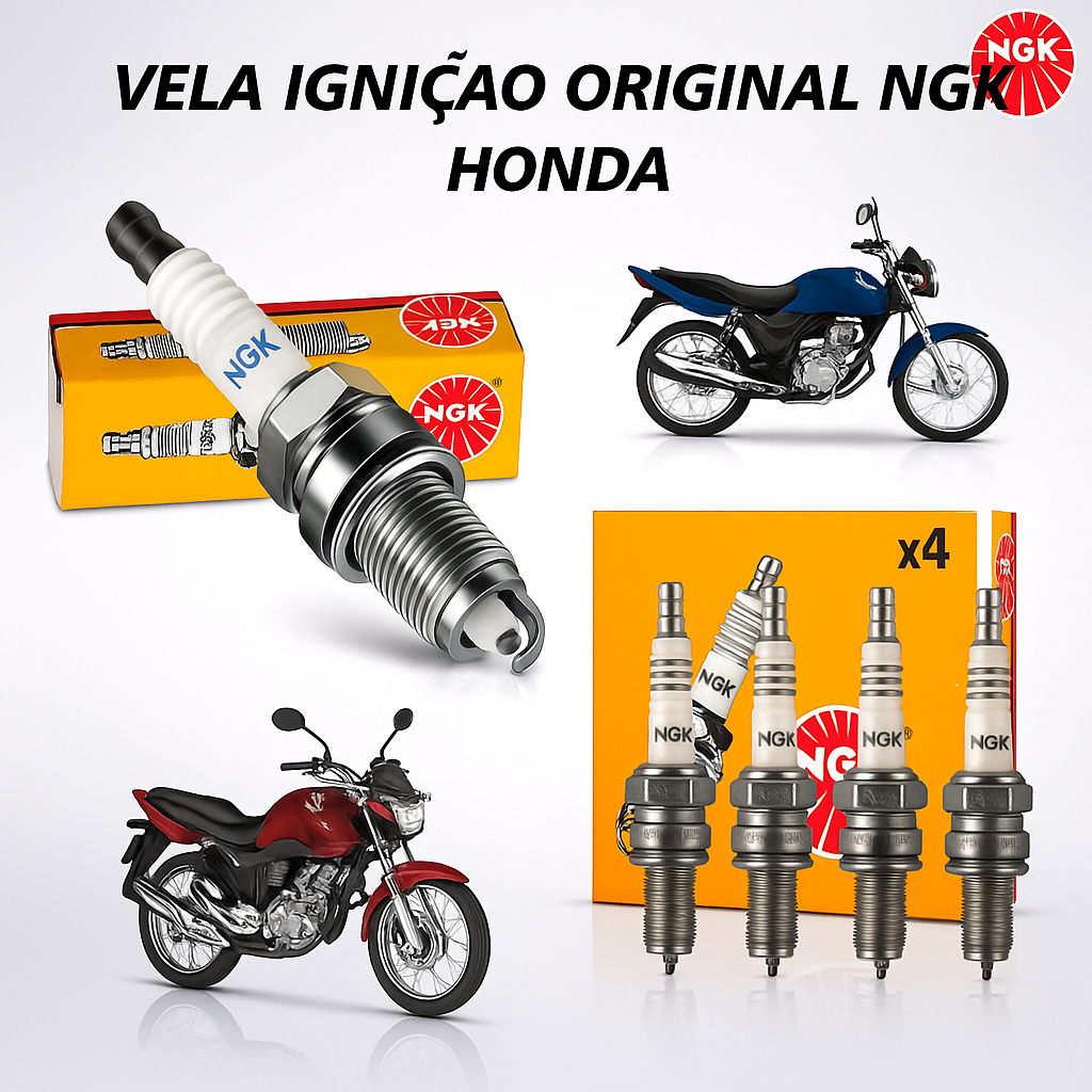 Vela Ignição Original NGK Honda Cg 150 160 Titan Fan Start Bros 150 160 em Oferta na Shopee