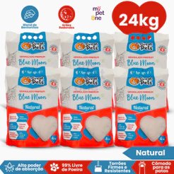Kit 6 Areia Bentonita Esférica Premium Great Pets para Gatos - 4 Kg