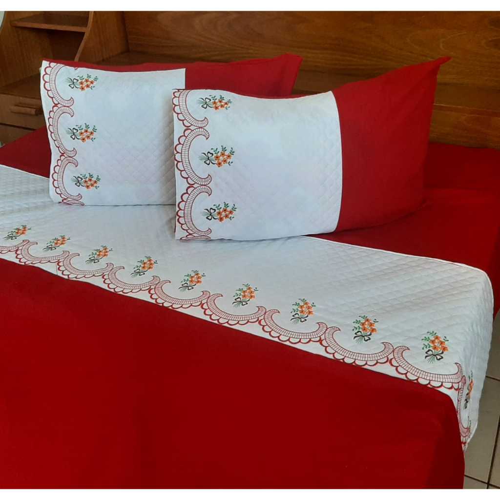 Bordados de Ibitinga Jogo de Lençol Casal Queen Bordado: Onde Comprar | BuscaProdutos