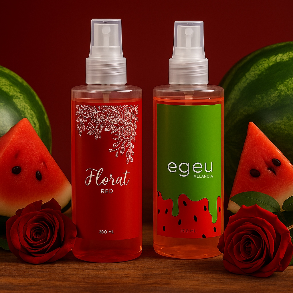Kit Sedução - Body Splash Florat Red + Body Splash Melancia 200ml Cada Feminino em Oferta na Shopee