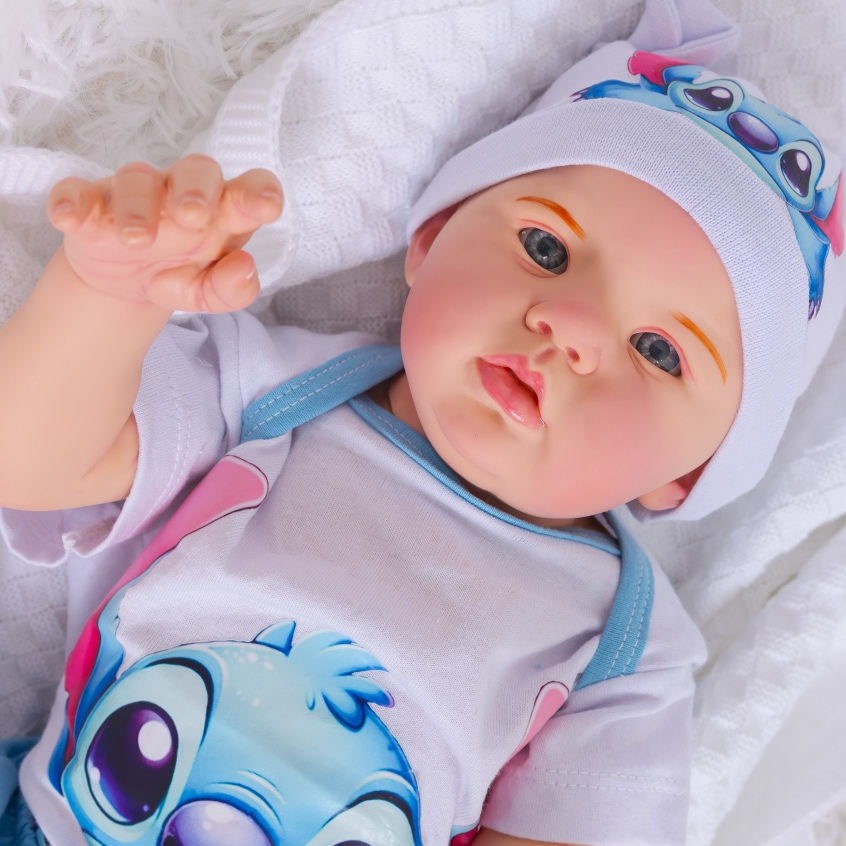 Bebê Reborn Boneco Realista  Recém-Nascido Corpinho Em Silicone Promoção - Variações - Mom & Baby