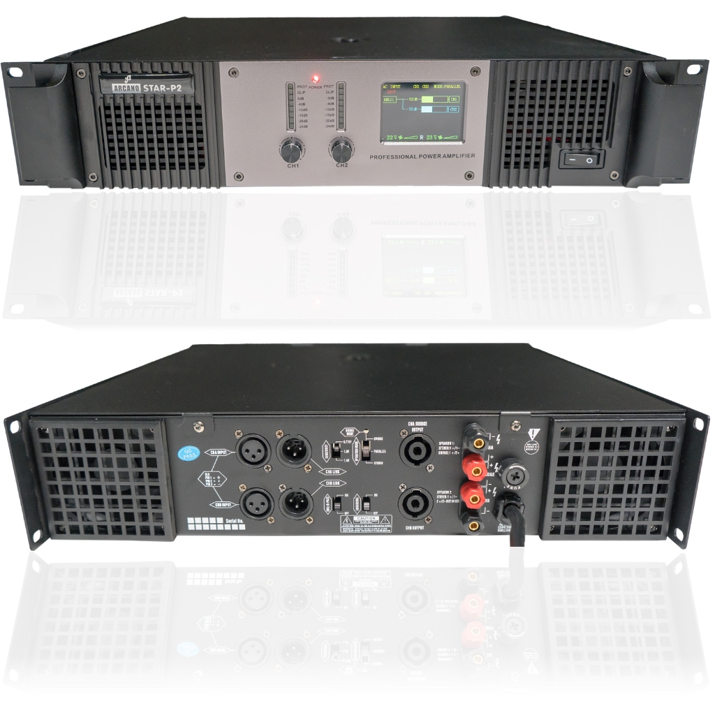 STAR-P2 AMPLIFICADOR ARCANO P/ ÁUDIO 2 CANAIS 220V