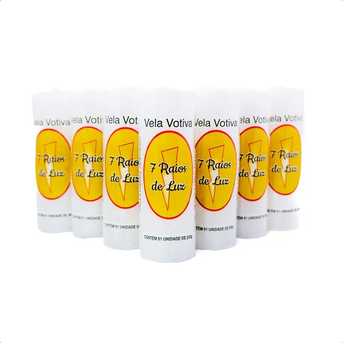 Kit 6 Velas Votivas 7 Dias Brancas 210g Cera Parafina Religiosa Longa Duração Fé Prece Consagrada em Oferta na Shopee