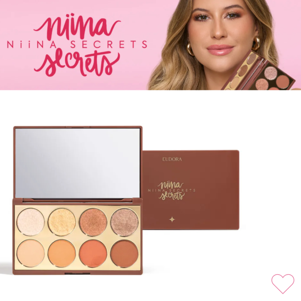 Palette De Sombras Niina Secrets Neutrals 5,6g - Paleta Niina Secrets Eudora Marrom