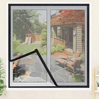 Tela Mosquiteira Resistente para Janelas Fibra de Vidro com Fecho de Contato Contra Insetos Velcro em Oferta na Shopee