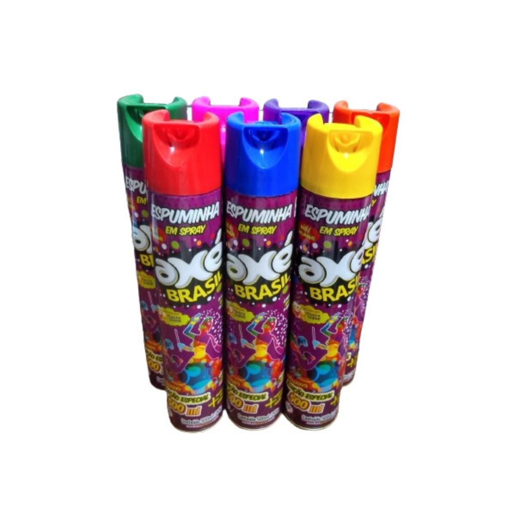 Kit Com 24 Espumas Axé Brasil 500ml - A Maior Do Mercado - Tampa Especial - R$.11,99  cada