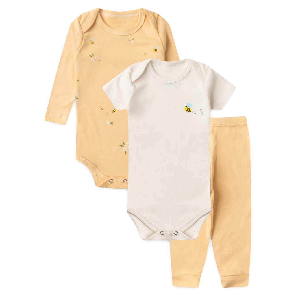 Kit Body Bebê Menina Suedine Mini Abelha em Oferta na Shopee