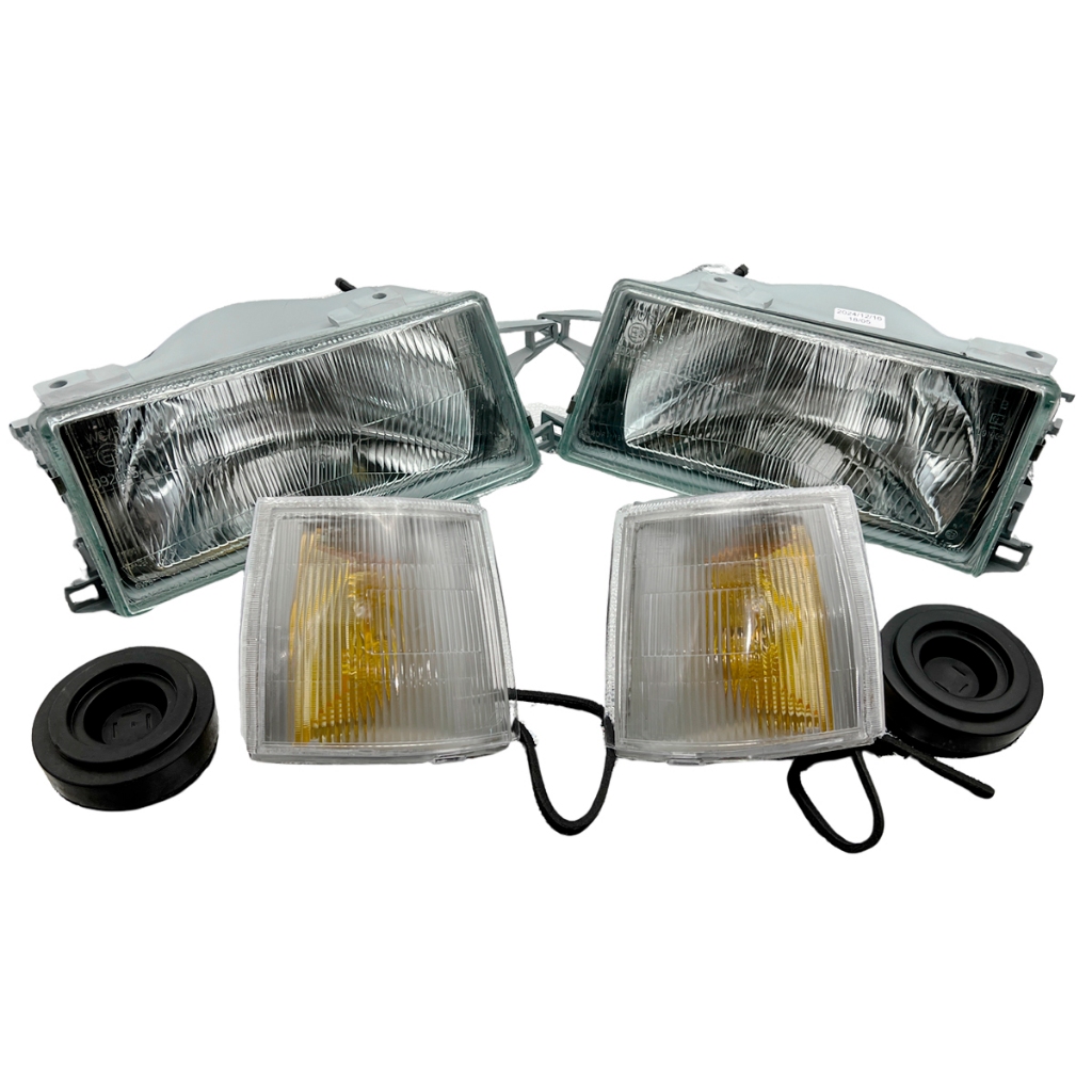 Par Farol VIDRO + Pisca Uno 91 A 96 97 98 99 2000 A 2003 Kit