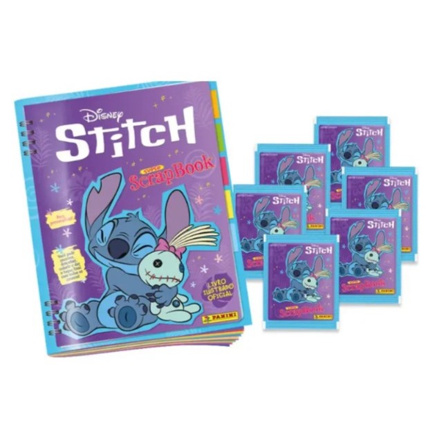Coleção Stitch - Super ScrapBook - Monte o seu Kit com Álbum e Envelopes de Figurinhas - Panini em Oferta na Shopee