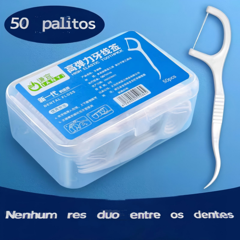 Kit com 100/200/300/400unidades de fio dental arqueado ultrafino para uma limpeza eficaz dos dentes