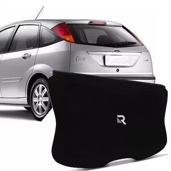 Tampão Bagagito Compatível com Ford Focus G1 2000 a 2009 Carpete GRAFITE ou PRETO Furação 6x9