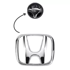 Emblema para volante CR-V Accord 2008 a 2014 Logo Honda Cromado Com Pino