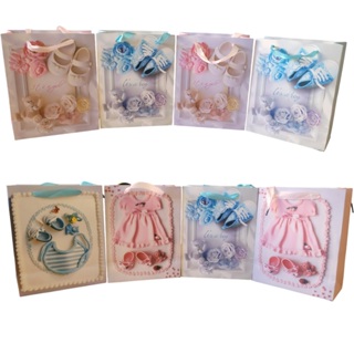 Sacola Presente Bebê “É MENINO” ou “É MENINA” – Chá Revelação/Nascimento em Oferta na Shopee