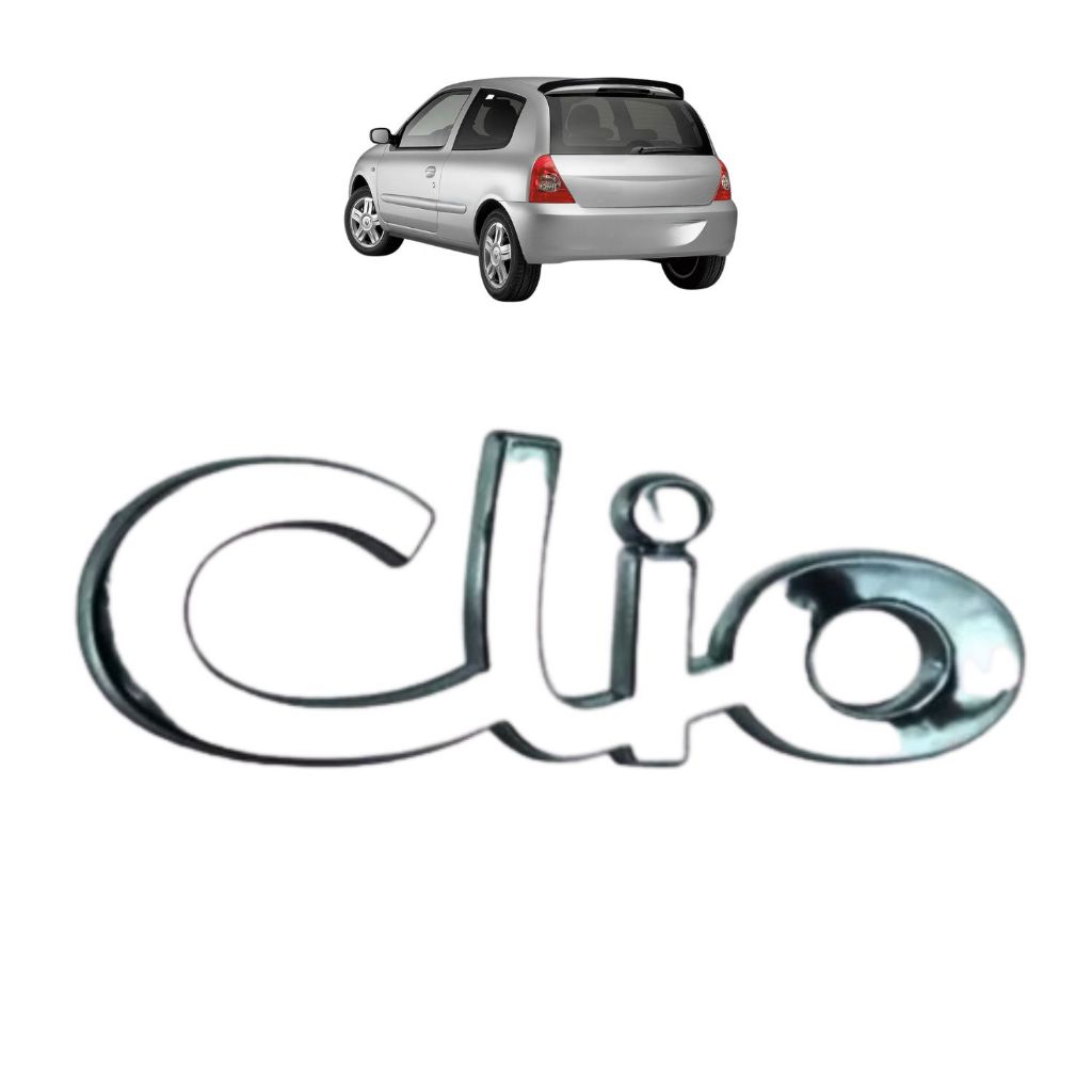 Emblema Letreiro CLIO Clio 1999 a 2012 Cromado
