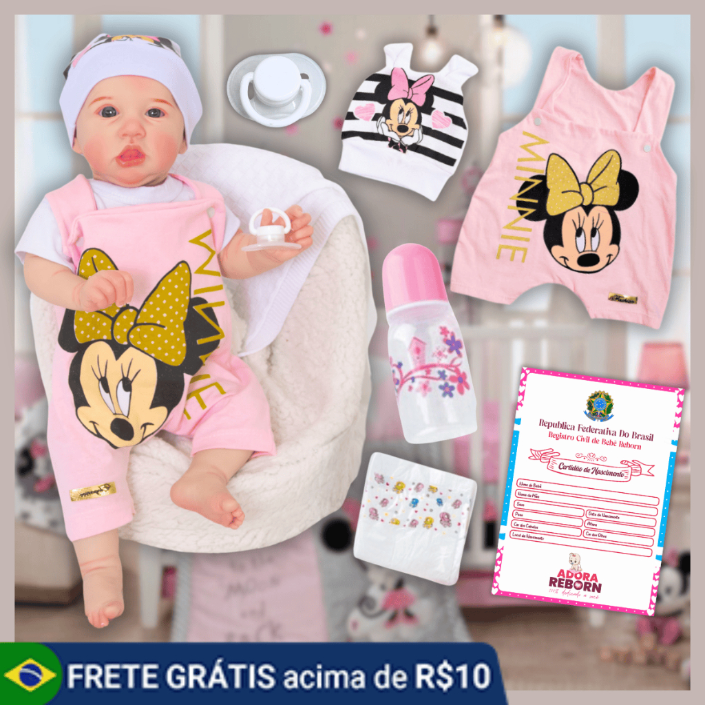 Bebê Reborn Boneca Realista Recém-Nascida Corpinho Vinil Silicone Promoção - Mom & Baby