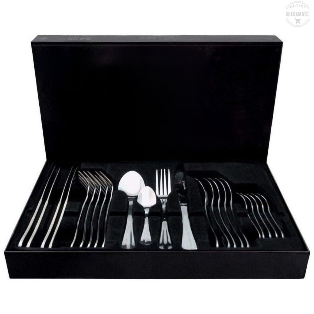 Jogo de Talheres Conjunto em Aço Inox Coleção Premium – 24 Peças