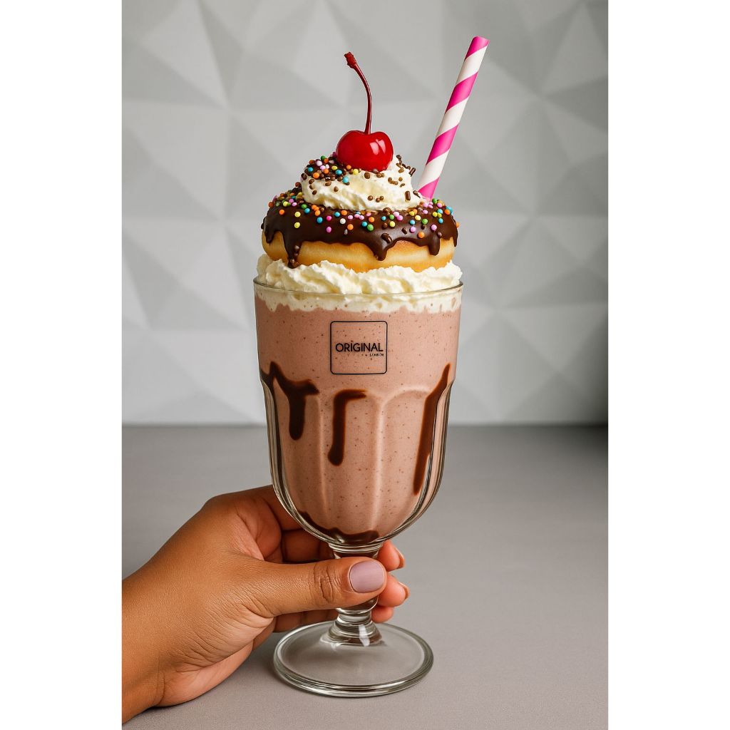 TAÇA MIK-SHAKE 450 ML VIDRO ORIGINAL SUCO VINHO SORVETE RESISTENTE. em Oferta na Shopee