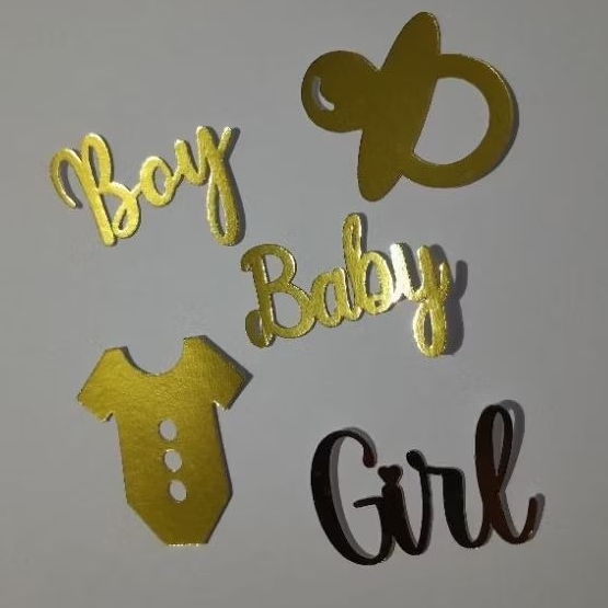 Kit Aplique de papel,bebê, lembrancinha,docinhos, chá revelação,chá de bebê, aniversário, chá fralda,aniversário,convite
