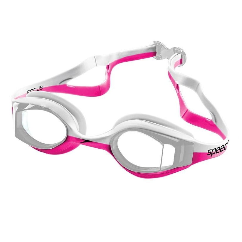 Óculos de natação Focus Adulto Speedo Rosa Lente Cristal Proteção UV e Anti-embaçante em Oferta na Shopee