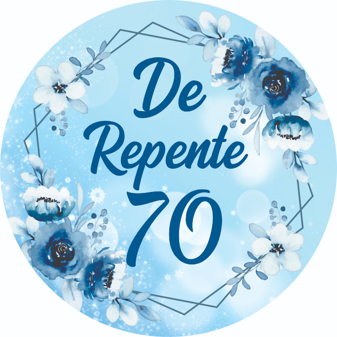 Painel de Festas Redondo com Acabamento em Elástico De Repente 70