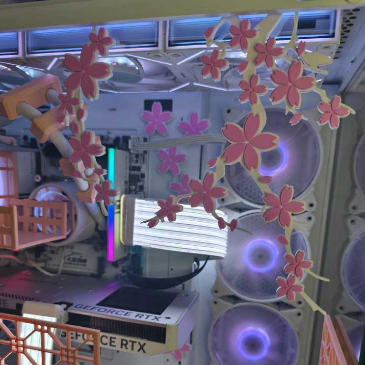 PARA PC GAMER CUSTOMIZAÇÃO GALHO DE SAKURA BASICO COM IMÃ em Oferta na Shopee