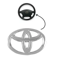 Emblema do Volante da Hilux 06/16 Etios 2013/16 Corolla 2009 a 2016 Logo Toyota