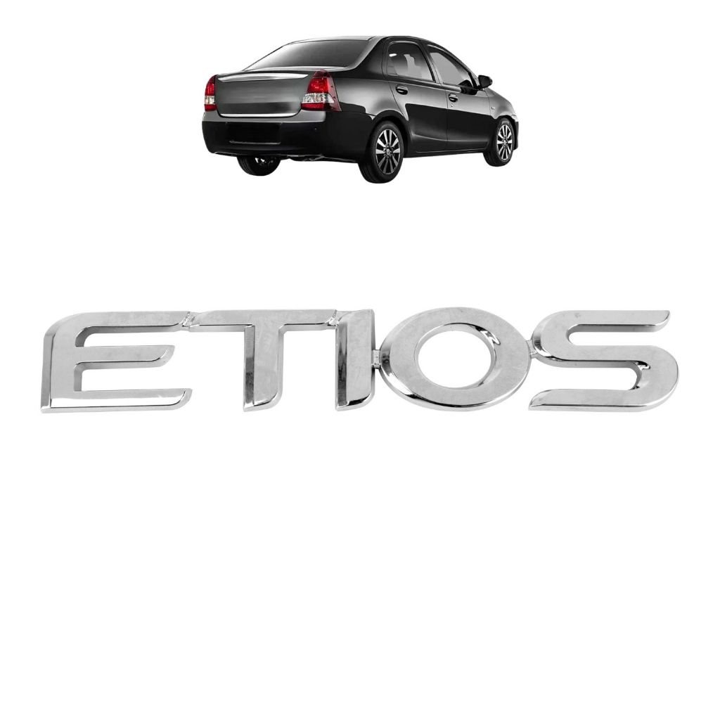 Emblema Letreiro ETIOS Etios 2013 a 2017 Cromado
