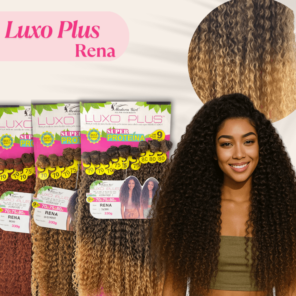 Luxo Plus Modern Girl  Rena 330g Bio Fibra Super Proteína Cabelo Orgânico Tela em Oferta na Shopee