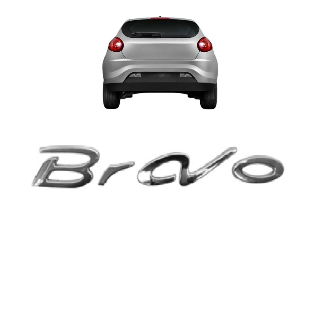 Emblema Letreiro BRAVO Bravo 2011 a 2016 Cromado