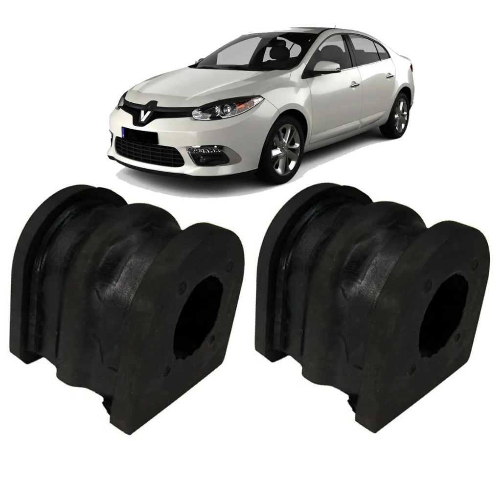 Par Bucha Barra Estabilizadora Dianteira Renault Fluence Todos 21mm Novo Com Nota Fiscal e Garantia