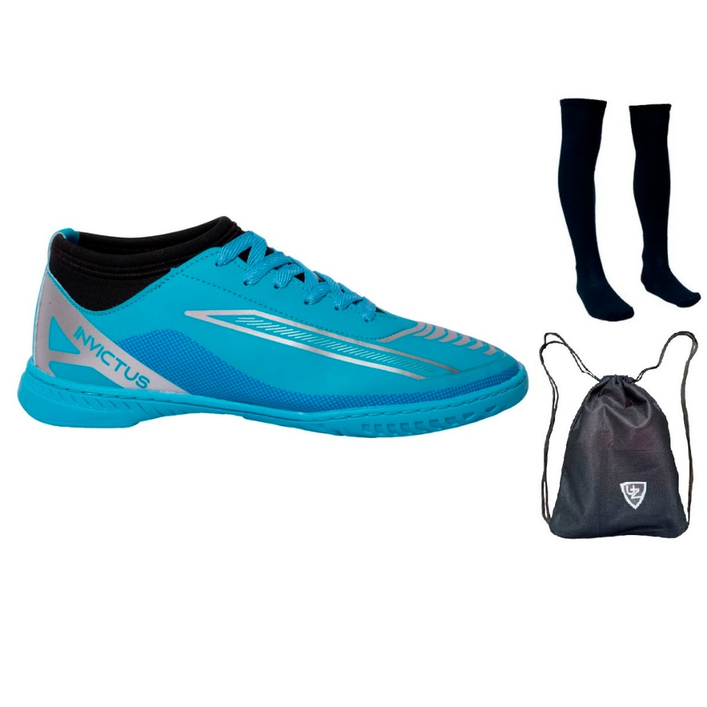 Chuteira Futsal Invictus Quadra Nova Original Uzze Meião Mochila