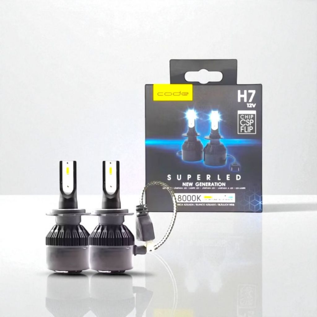 Lâmpada Ultra Super Led H7 Techone 8000k Efeito Xenon 12V