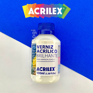 Verniz Acrílico Brilhante 100ml Acrilex Incolor Solúvel em Água em Oferta na Shopee