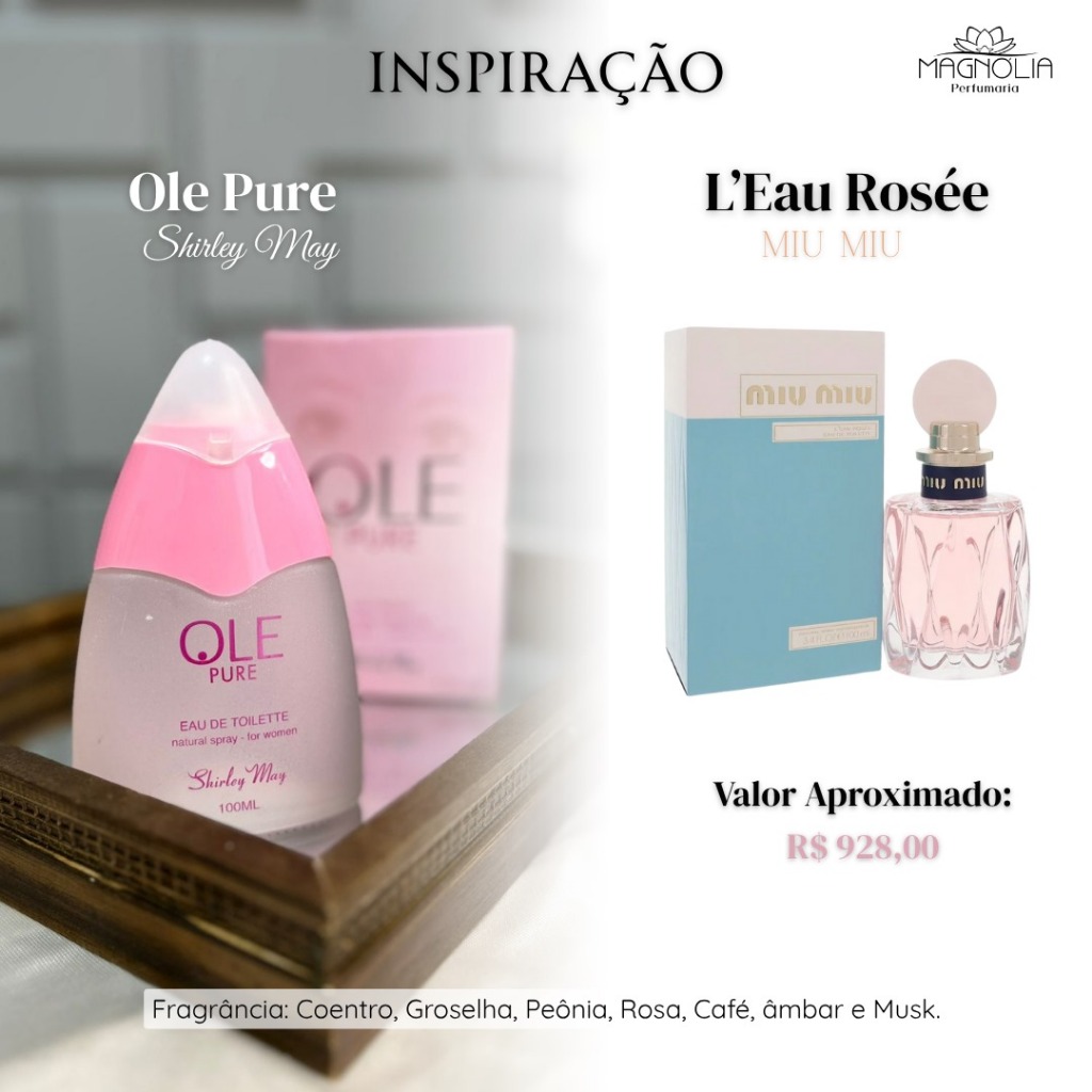 Perfume Ole Pure - Perfume Feminino Importado Fragrância Internacional Marca Alta Moda 61295