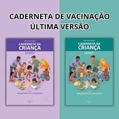 Kit 6 Miolos Caderneta Saúde/Vacina Impressos 7ª Ed. Atualizada - Menino Menina