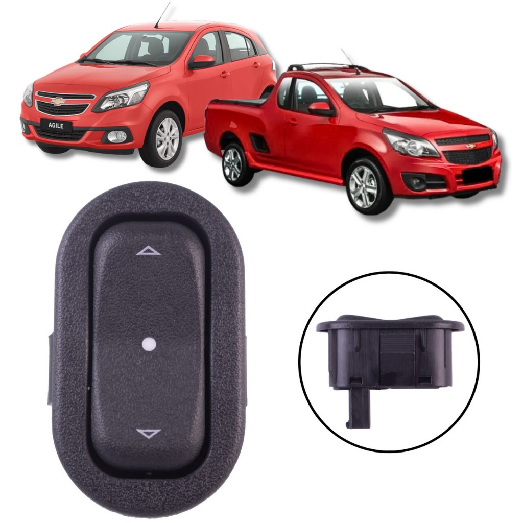BOTÃO INTERRUPTOR VIDRO ELÉTRICO GM AGILE MONTANA 2009/2015 em Oferta na Shopee