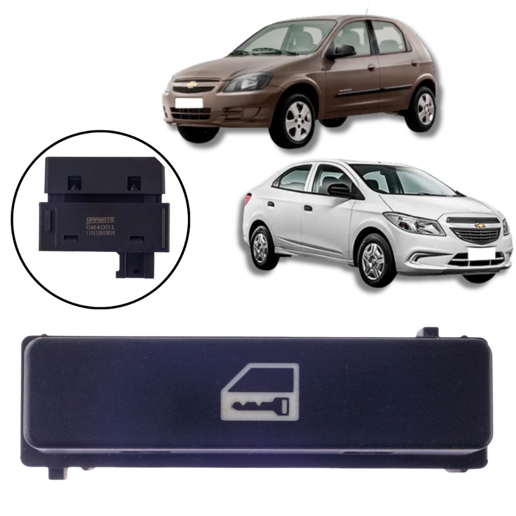 BOTÃO INTERRUPTOR DE TRAVA ELÉTRICA GM CELTA PRISMA 2010/2016 em Oferta na Shopee