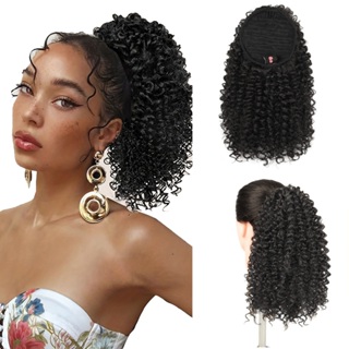 CECILIA Rabo de Cavalo Sintética de Onda Profunda Encaracolada com Cordão 40CM 110G em Oferta na Shopee