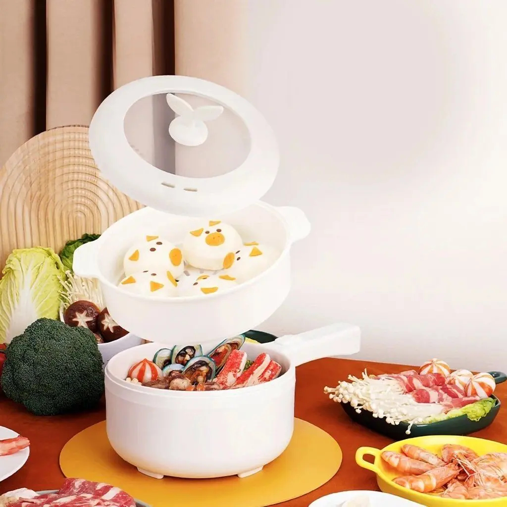 Imagem Panela Elétrica Multicooker 2 Lt 700w Cerâmica Tampa Vidro 220v ou 110v