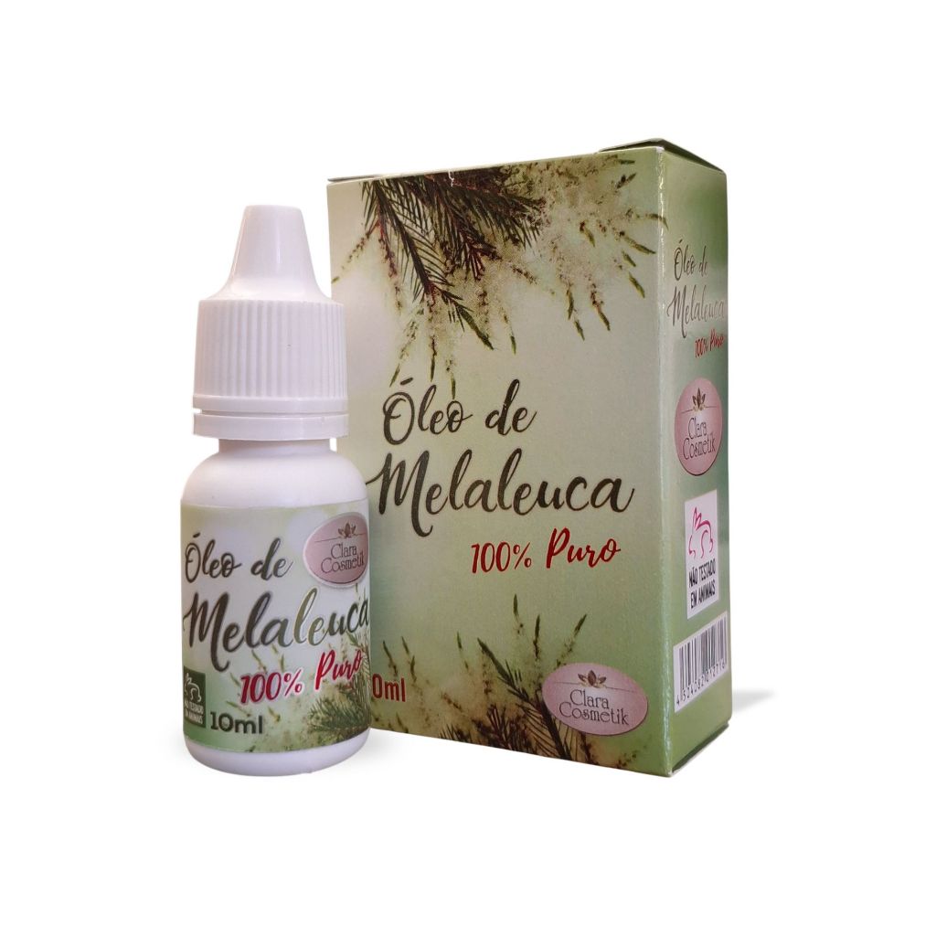 Oleo De Melaleuca 100% Puro 10ml Clara Cosmetik Para Uso Em Cabelo e  Pele