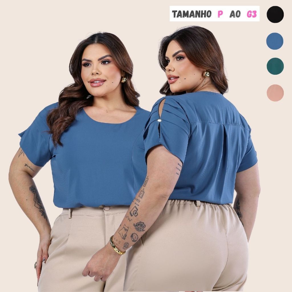 Blusa Elegante Plus Size Blusa Blusa plus size feminina Elegante Blusa Feminina …