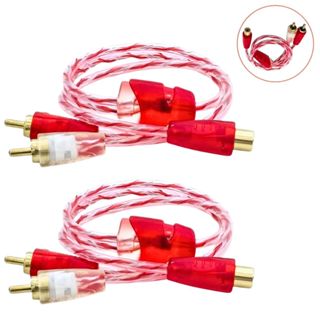 2 Cabos Rca Y Stetsom 1F/2M Injetado Bronze Som em Oferta na Shopee