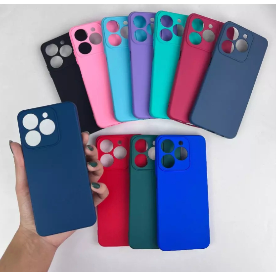 Capinha Para Realme C61/C63 / Capa Case Silicone Aveludada Colorida Forrada (CF26)